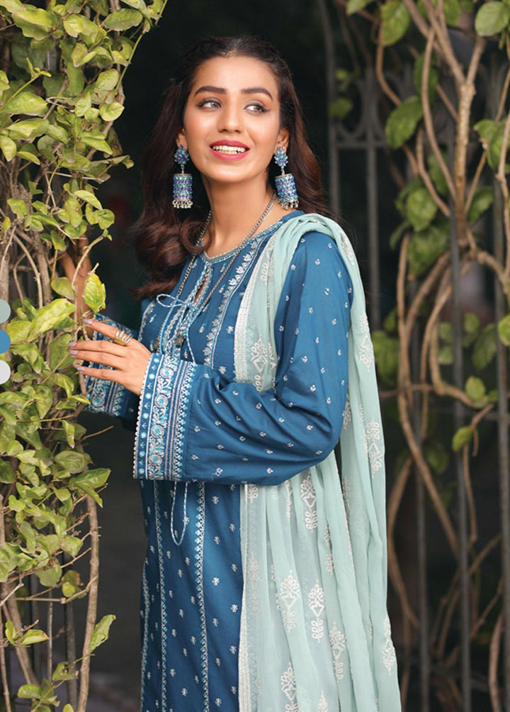Lakhany Embroidered Lawn Suits Unstitched 3 Piece LSM22-S2 SEC-3021 - Spring Collection