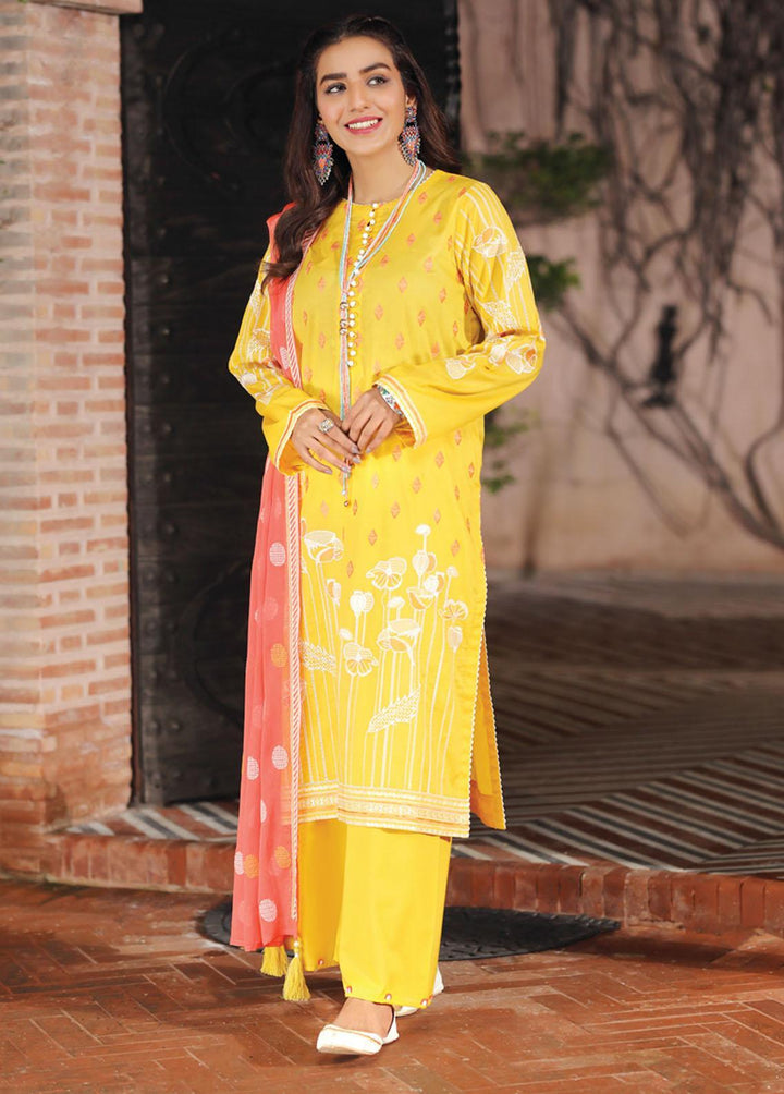 Lakhany Embroidered Lawn Suits Unstitched 3 Piece LSM22-S2 SEC-3024 - Spring Collection