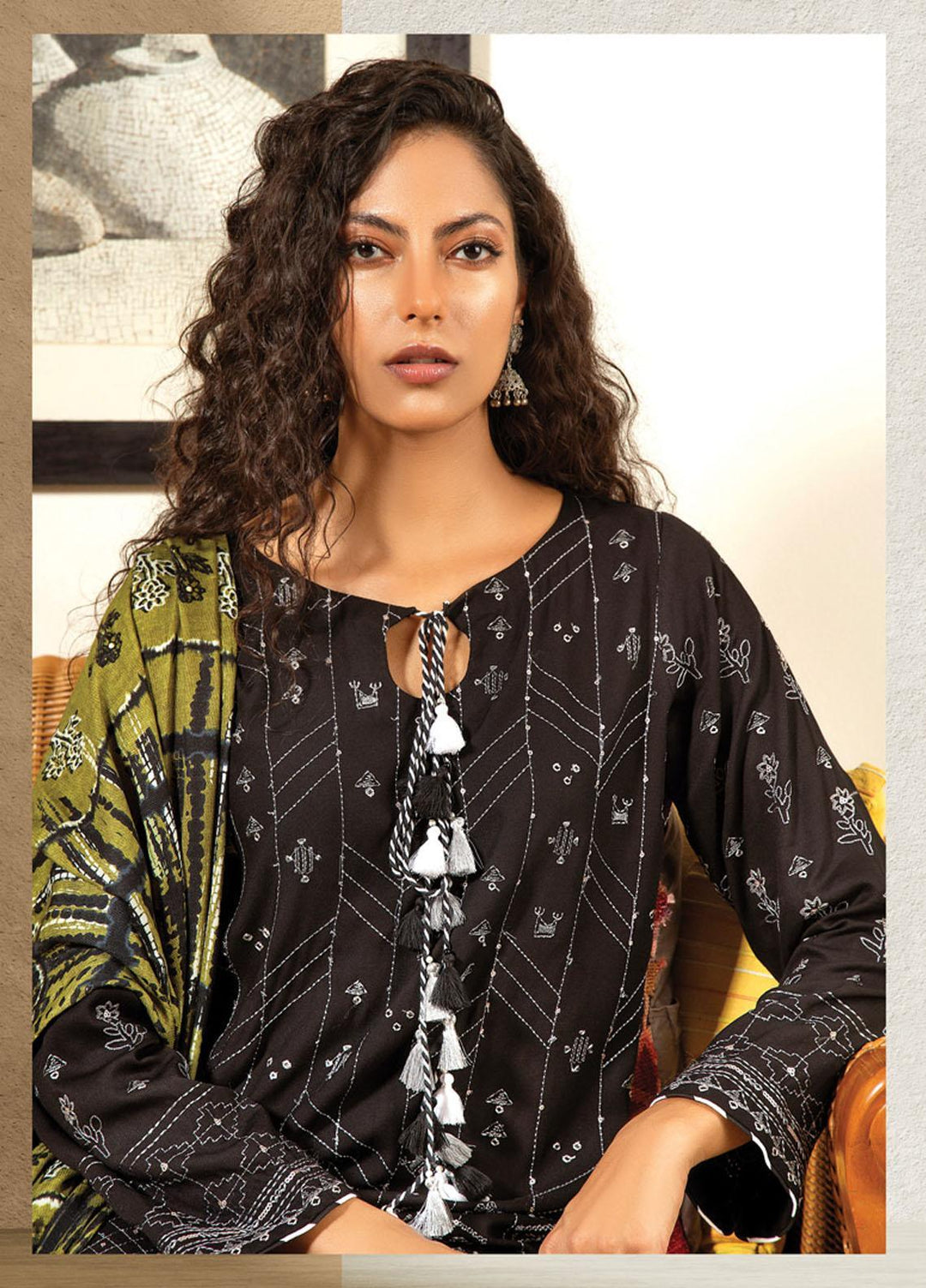 Lakhany Embroidered Cottel Suits Unstitched 3 Piece LSM21W WCC-5026 - Winter Collection