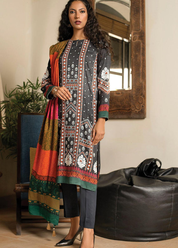 Lakhany Embroidered Linen Suits Unstitched 3 Piece LSM21W WLC-5031 - Winter Collection