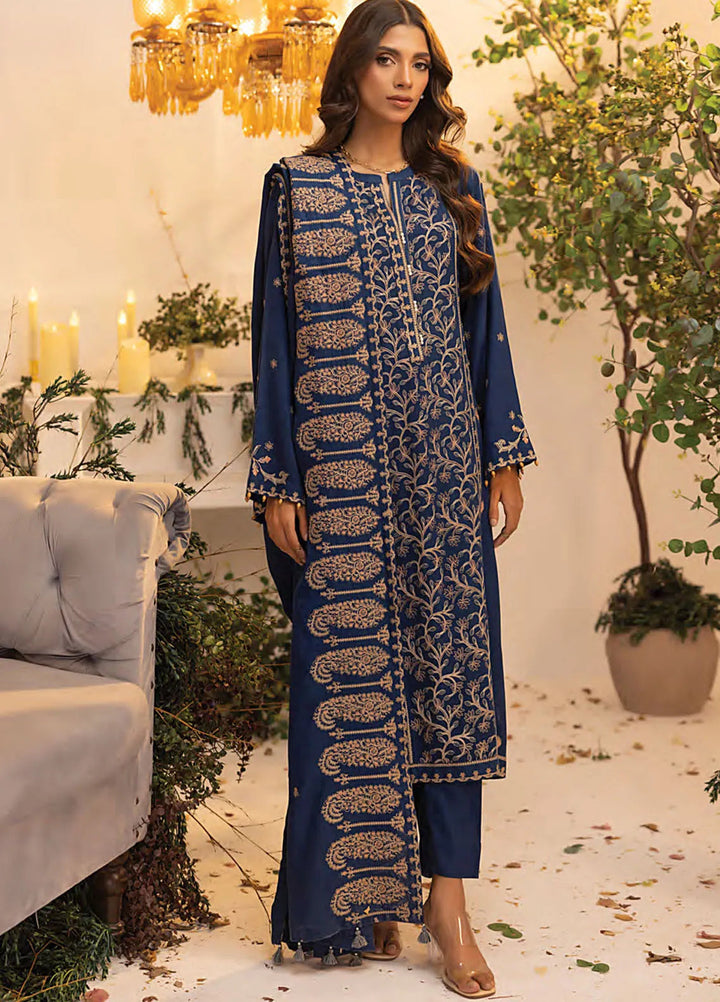 Lakhany Embroidered Wool Suit Unstitched 3 Piece LSM24CU LG-IZ-0248 - Winter Collection