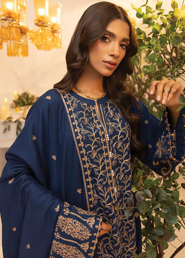 Lakhany Embroidered Wool Suit Unstitched 3 Piece LSM24CU LG-IZ-0248 - Winter Collection