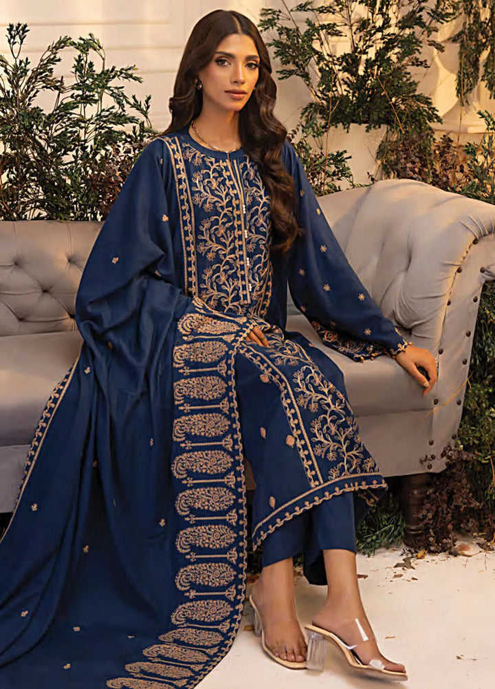 Lakhany Embroidered Wool Suit Unstitched 3 Piece LSM24CU LG-IZ-0248 - Winter Collection