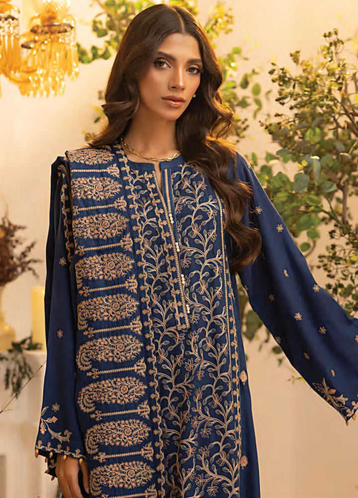 Lakhany Embroidered Wool Suit Unstitched 3 Piece LSM24CU LG-IZ-0248 - Winter Collection