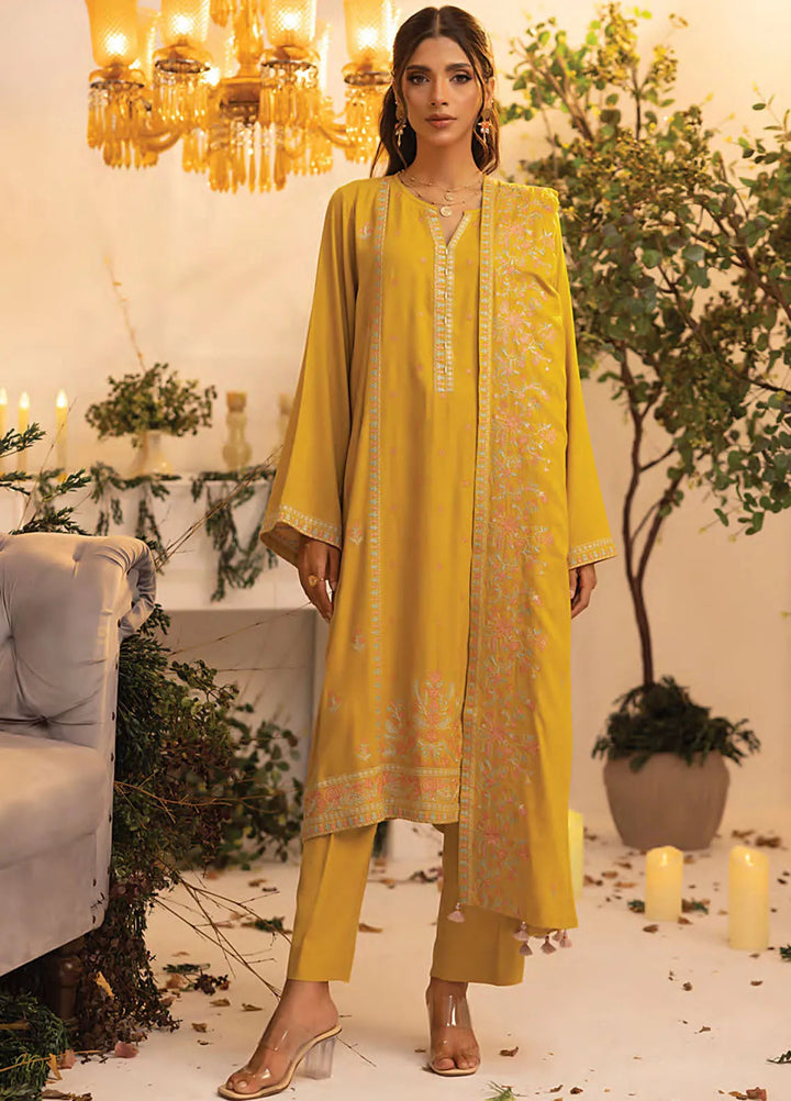 Lakhany Embroidered Wool Suit Unstitched 3 Piece LSM24CU LG-IZ-0249 - Winter Collection