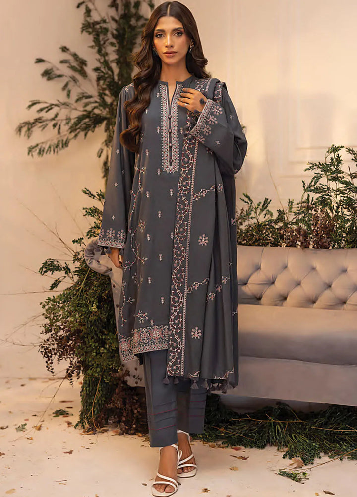 Lakhany Embroidered Wool Suit Unstitched 3 Piece LSM24CU LG-SK-0237 - Winter Collection