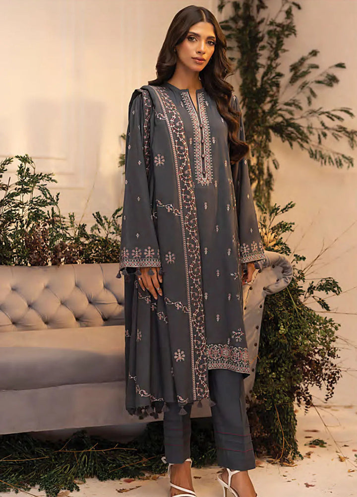 Lakhany Embroidered Wool Suit Unstitched 3 Piece LSM24CU LG-SK-0237 - Winter Collection