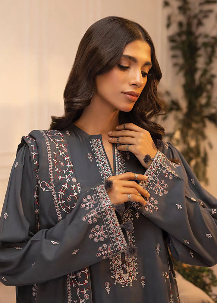 Lakhany Embroidered Wool Suit Unstitched 3 Piece LSM24CU LG-SK-0237 - Winter Collection