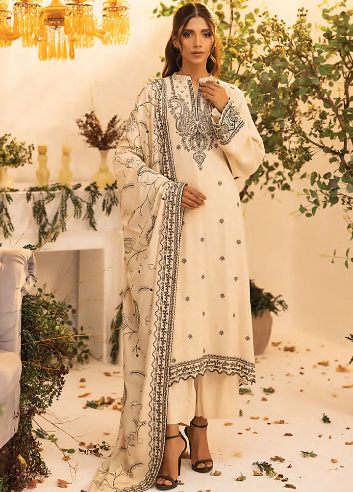 Lakhany Embroidered Wool Suit Unstitched 3 Piece LSM24CU LG-SK-0238 - Winter Collection