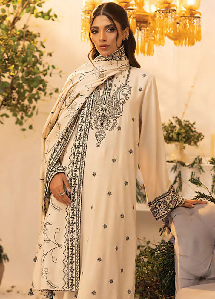 Lakhany Embroidered Wool Suit Unstitched 3 Piece LSM24CU LG-SK-0238 - Winter Collection