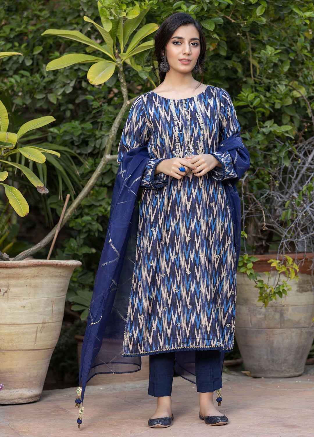 Lakhany Casual Pret  Raw Silk 3 Piece Suit LSM-2774