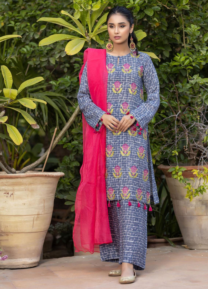 Lakhany Casual Pret  Raw Silk 3 Piece Suit LSM-2777