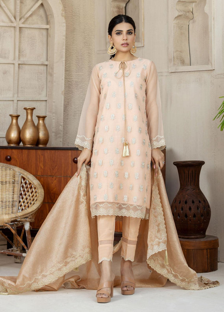 Lakhany Pret Embriodered Organza 3 Piece Suit LSM-2605