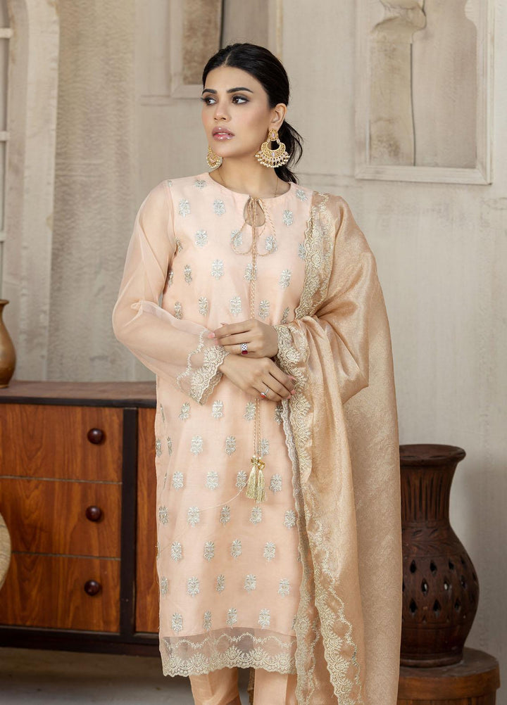 Lakhany Pret Embriodered Organza 3 Piece Suit LSM-2605