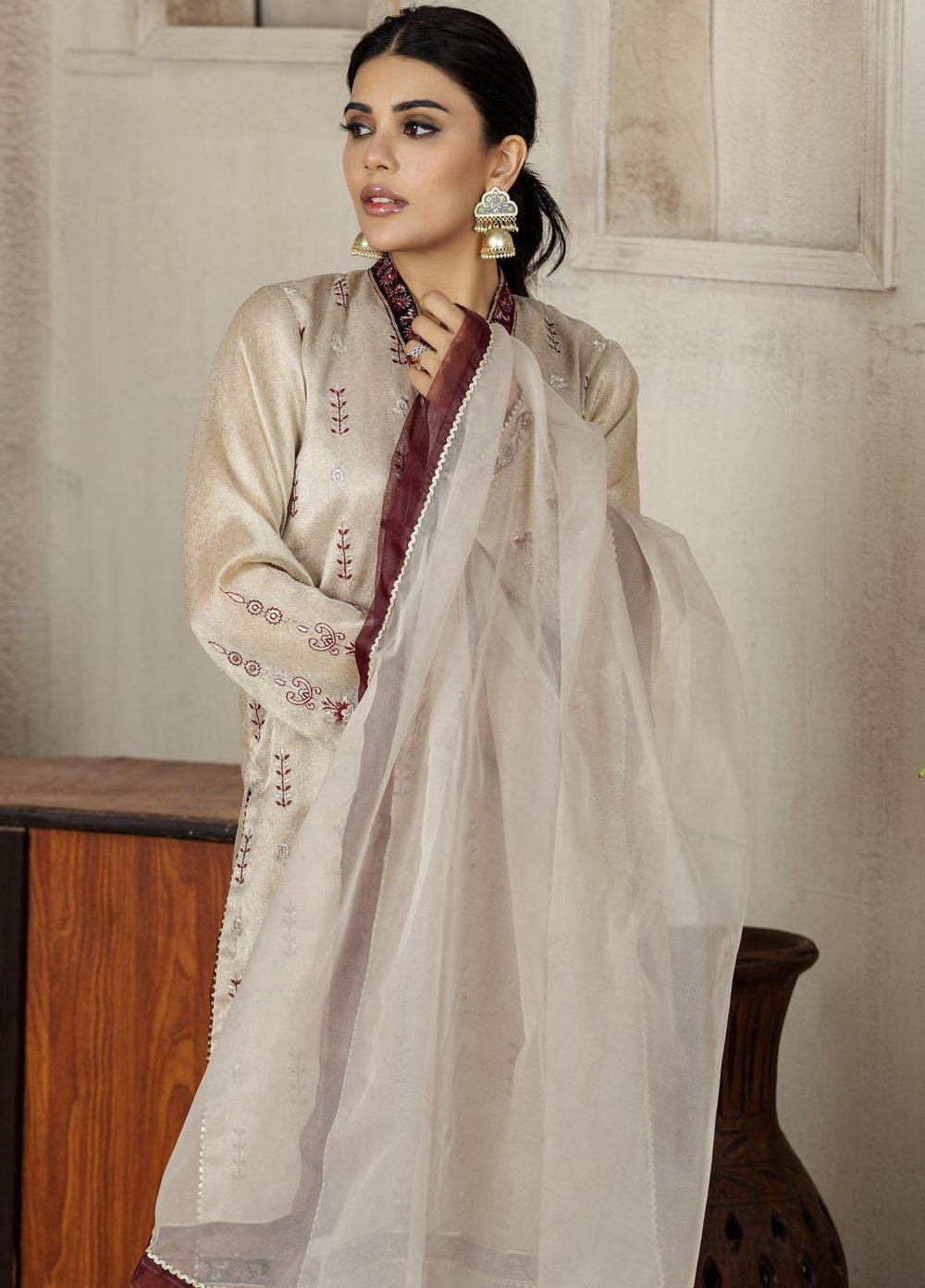 Lakhany Pret Embriodered Missouri 3 Piece Suit LSM-2604