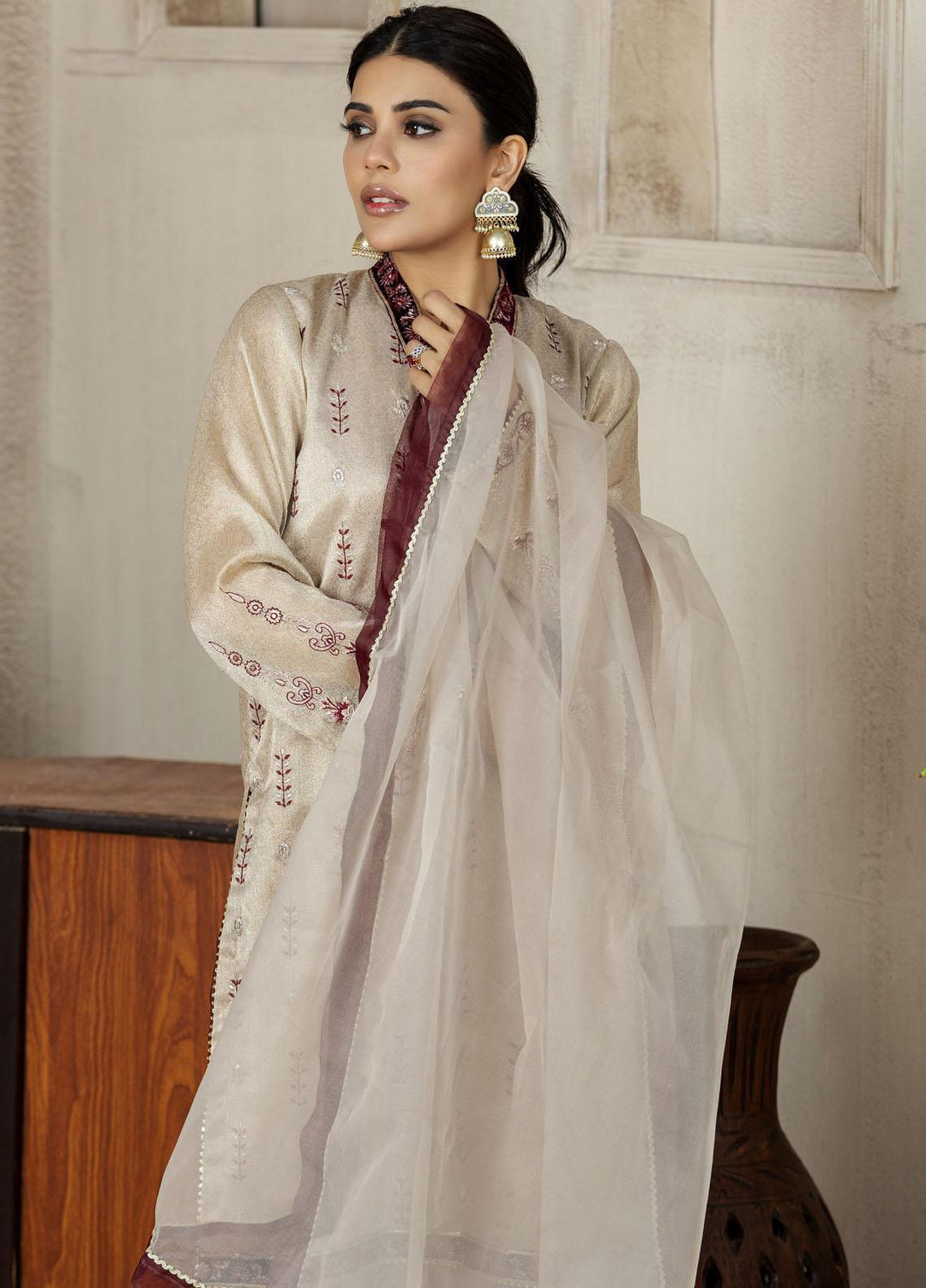 Lakhany Pret Embriodered Missouri 3 Piece Suit LSM-2604