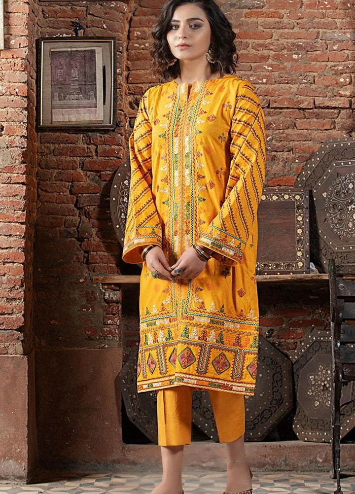 Komal By Lakhany Embroidered Lawn Suits Unstitched 2 Piece LSM21KE EC-2181 - Summer Collection
