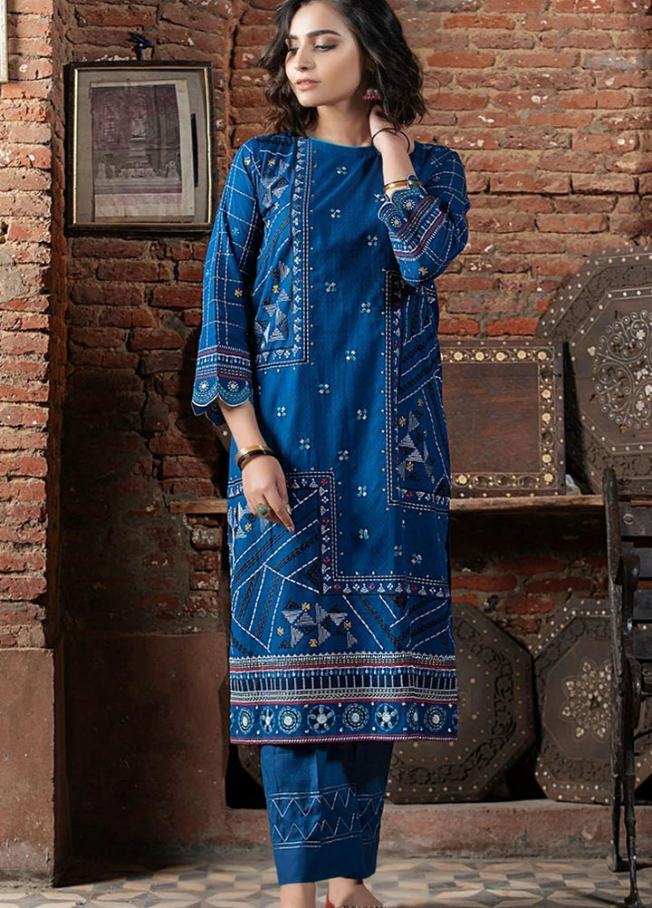 Komal By Lakhany Embroidered Lawn Suits Unstitched 2 Piece LSM21KE EC-2182 - Summer Collection