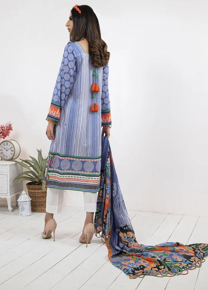Komal By Lakhany Embroidered Lawn Suits Unstitched 3 Piece LSM21KE MSC-2040 - Summer Collection
