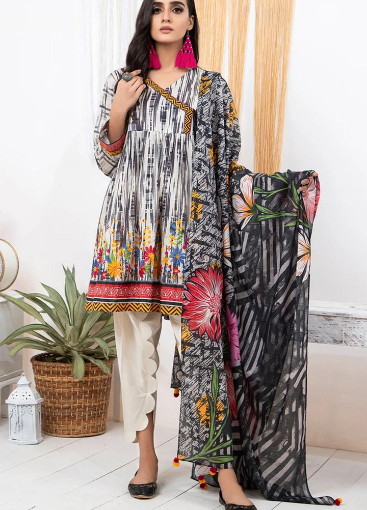 Komal By Lakhany Embroidered Lawn Suits Unstitched 3 Piece LSM21KE MSC-2041 - Summer Collection