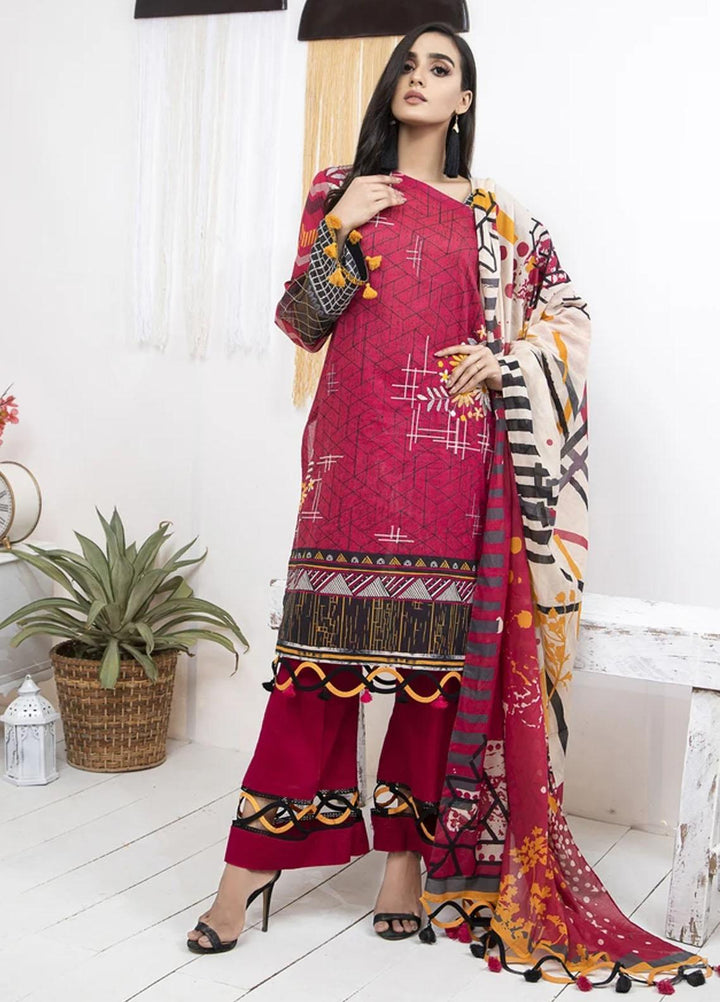 Komal By Lakhany Embroidered Lawn Suits Unstitched 3 Piece LSM21KE MSC-2043 - Summer Collection
