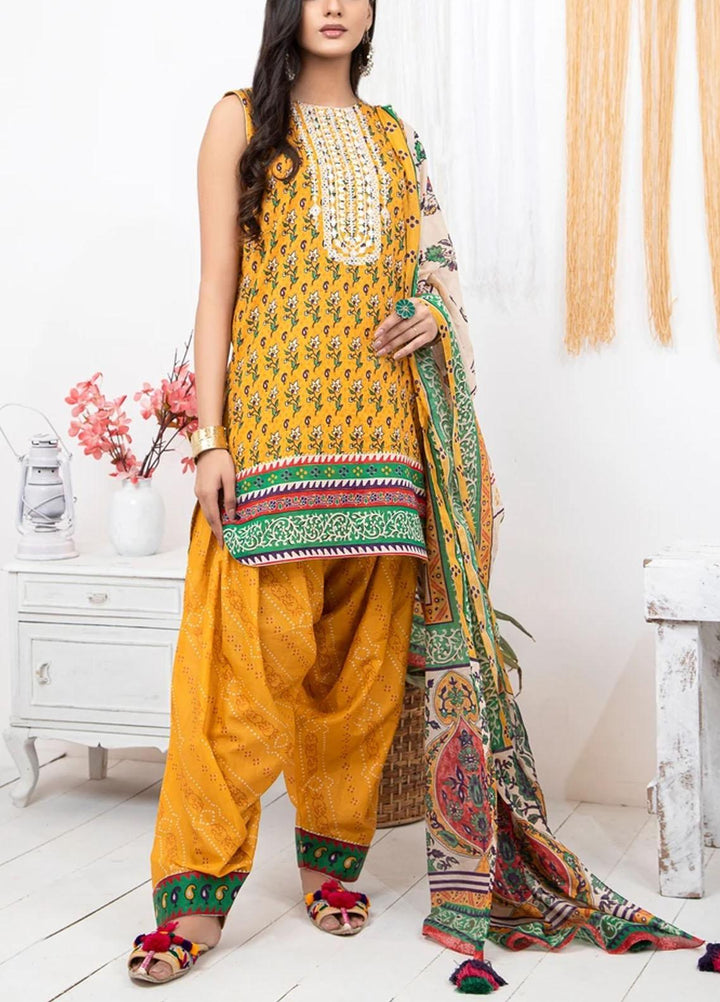 Komal By Lakhany Embroidered Lawn Suits Unstitched 3 Piece LSM21KE MSC-2045 - Summer Collection