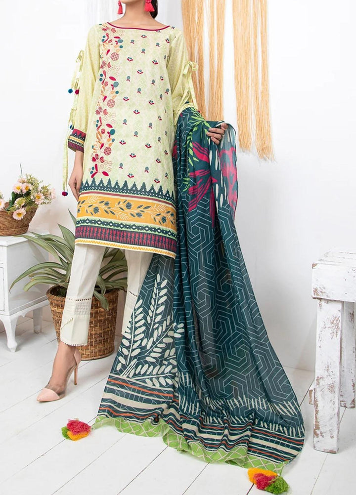 Komal By Lakhany Embroidered Lawn Suits Unstitched 3 Piece LSM21KE MSC-2047 - Summer Collection