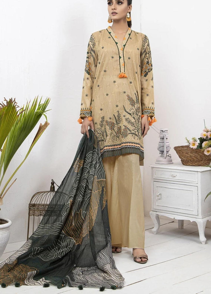 Komal By Lakhany Embroidered Lawn Suits Unstitched 3 Piece LSM21KE MSC-2049 - Summer Collection