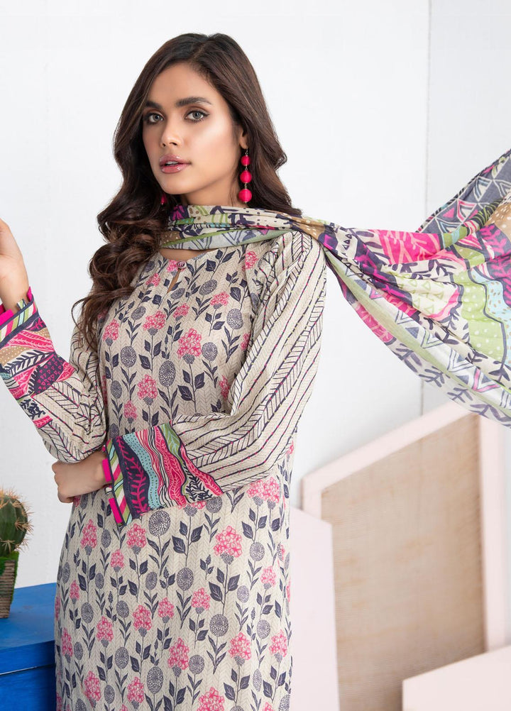 Lakhany Printed Lawn Suits Unstitched 3 Piece LSM21KP KPL-2016-A - Summer Collection