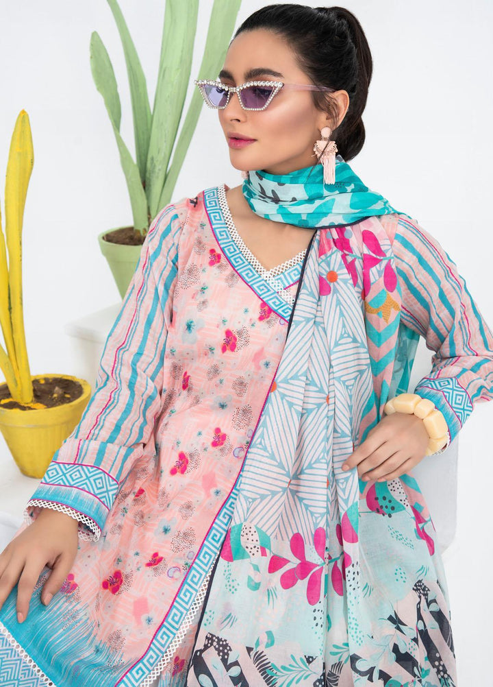 Lakhany Printed Lawn Suits Unstitched 3 Piece LSM21KP KPL-2017-A - Summer Collection