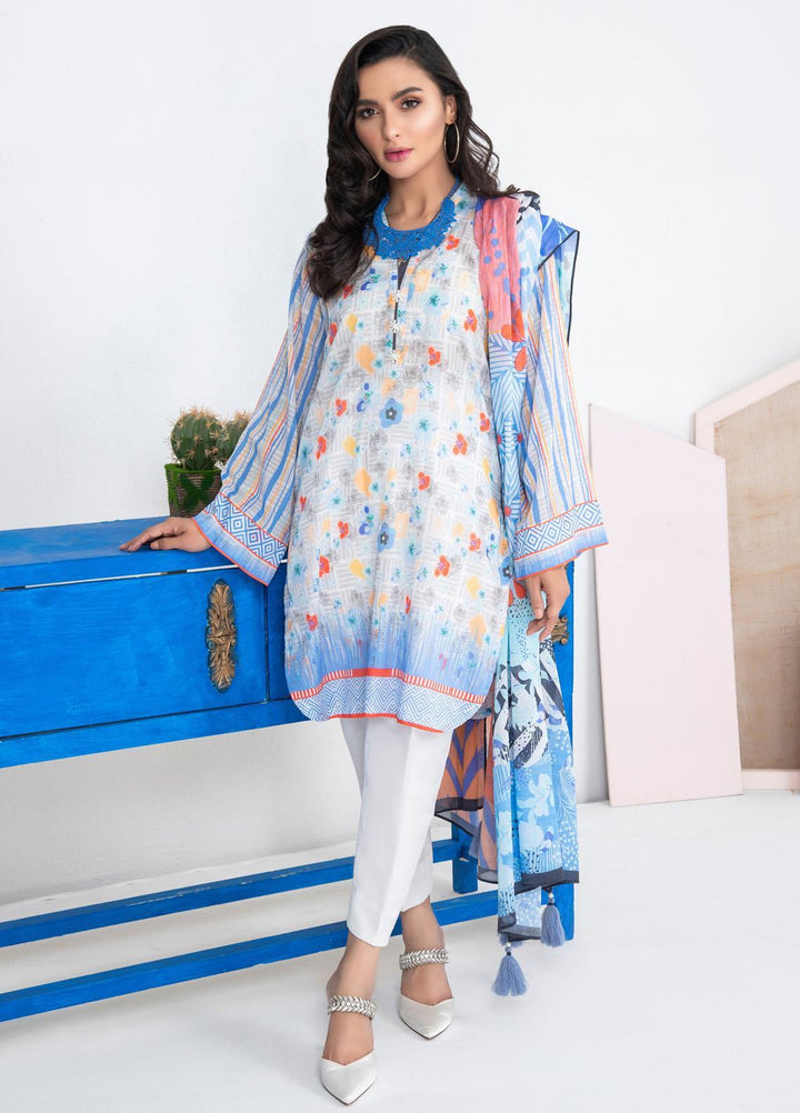 Lakhany Printed Lawn Suits Unstitched 3 Piece LSM21KP KPL-2017-B - Summer Collection