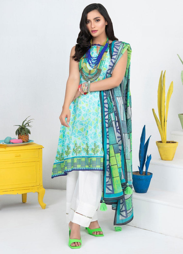 Lakhany Printed Lawn Suits Unstitched 3 Piece LSM21KP KPL-2018-B - Summer Collection