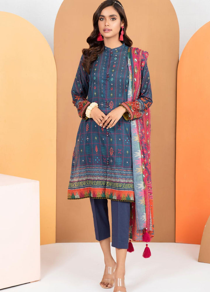 Lakhany Printed Lawn Suits Unstitched 3 Piece LSM21KP KPL-2019-A - Summer Collection