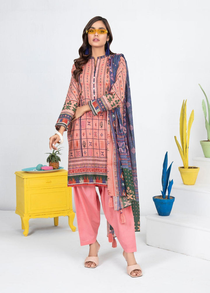 Lakhany Printed Lawn Suits Unstitched 3 Piece LSM21KP KPL-2019-B - Summer Collection