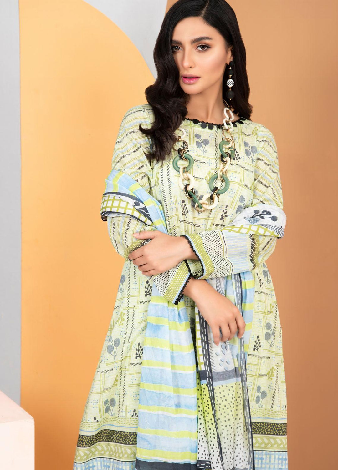 Lakhany Printed Lawn Suits Unstitched 3 Piece LSM21KP KPL-2020-B - Summer Collection