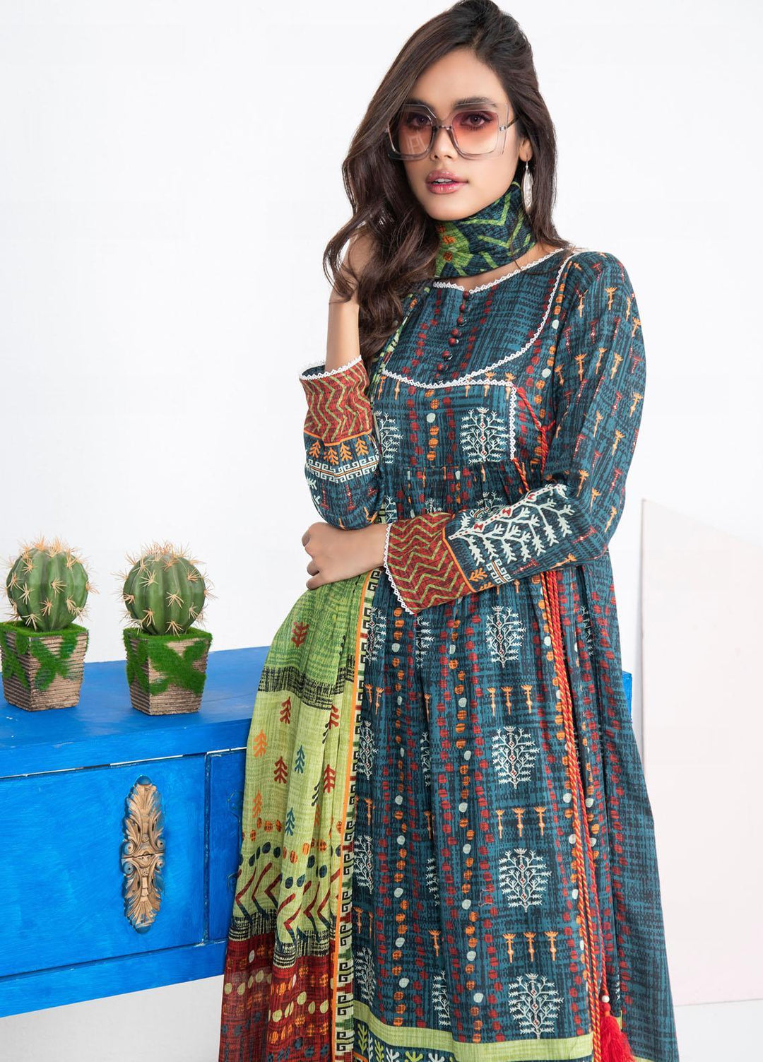 Lakhany Printed Lawn Suits Unstitched 3 Piece LSM21KP KPL-2021-B - Summer Collection