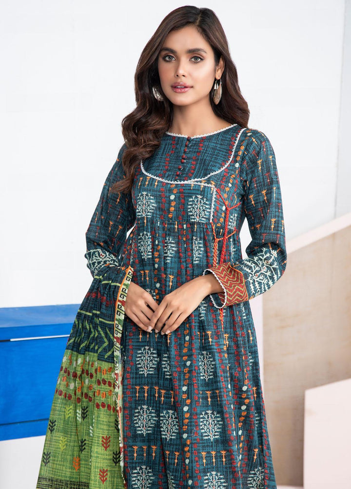 Lakhany Printed Lawn Suits Unstitched 3 Piece LSM21KP KPL-2021-B - Summer Collection
