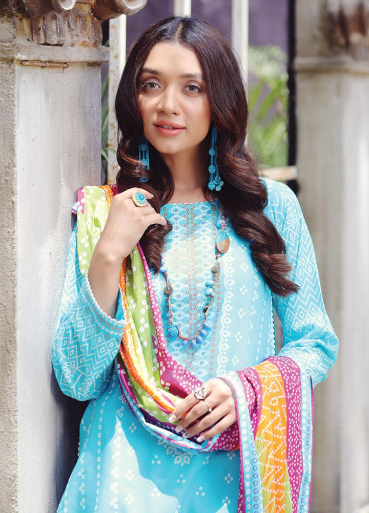 Komal Prints By Lakhany Printed Lawn Suits Unstitched 3 Piece LSM22KP KPC-7421-A - Summer Collection