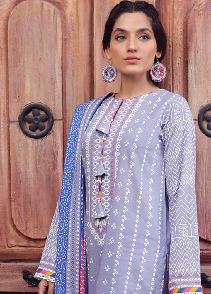 Komal Prints By Lakhany Printed Lawn Suits Unstitched 3 Piece LSM22KP KPC-7421-B - Summer Collection