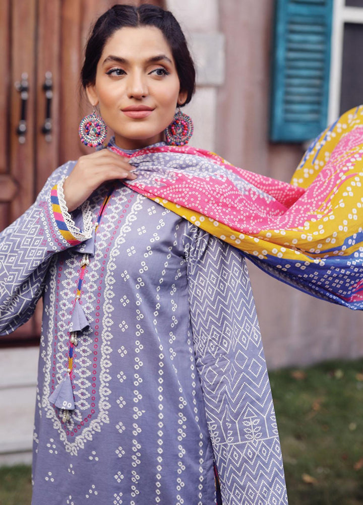 Komal Prints By Lakhany Printed Lawn Suits Unstitched 3 Piece LSM22KP KPC-7421-B - Summer Collection