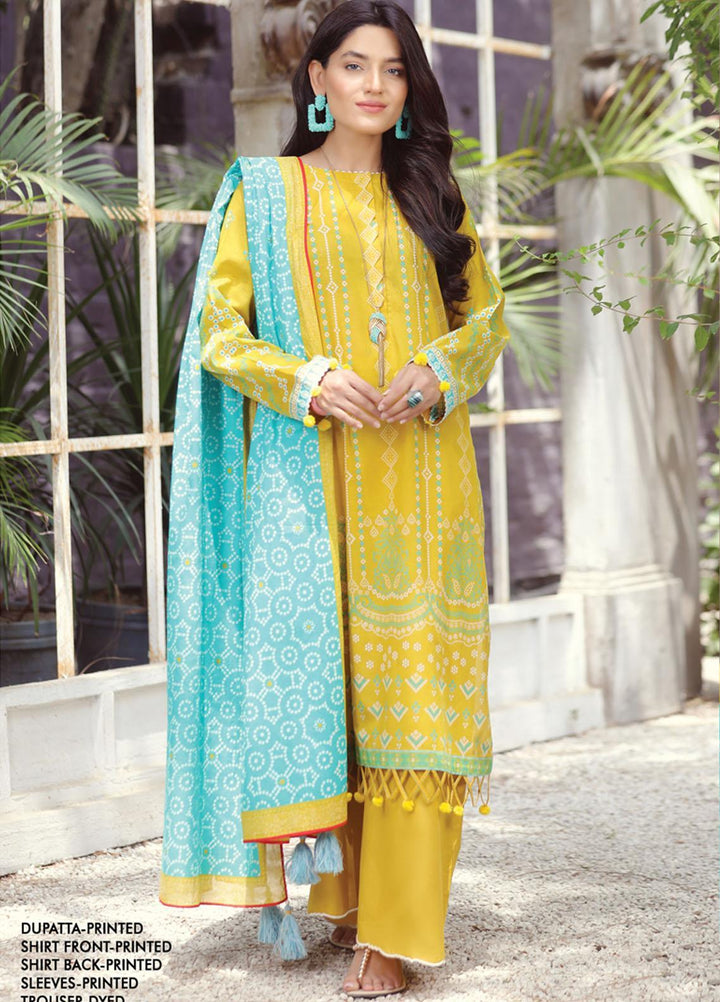Komal Prints By Lakhany Printed Lawn Suits Unstitched 3 Piece LSM22KP KPC-7422-A - Summer Collection