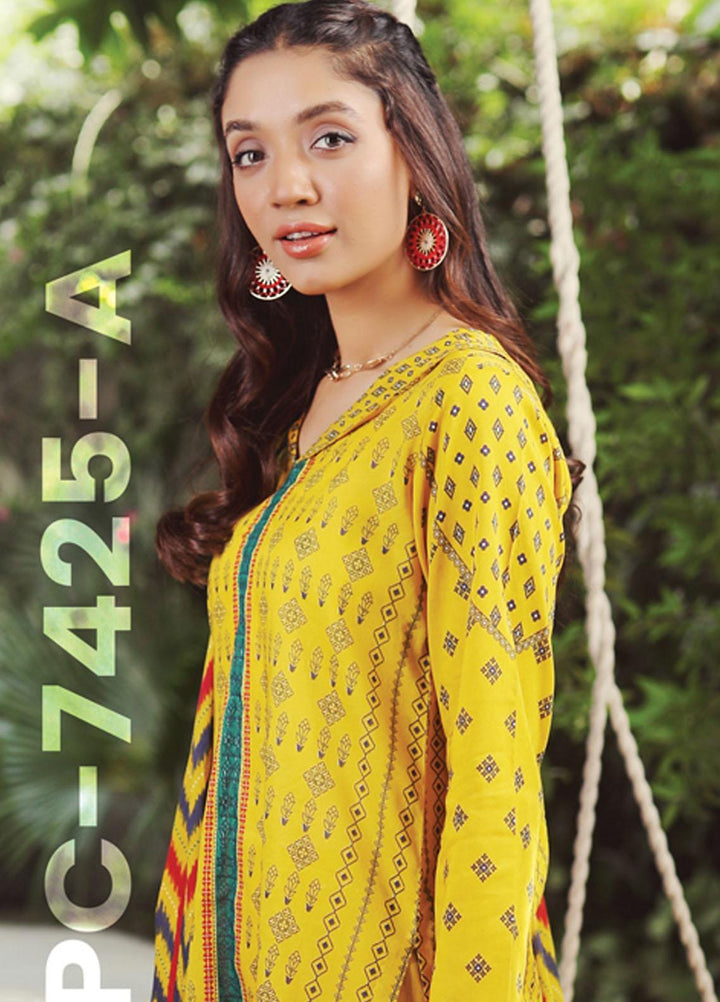 Komal Prints By Lakhany Printed Lawn Suits Unstitched 3 Piece LSM22KP KPC-7425-A - Summer Collection