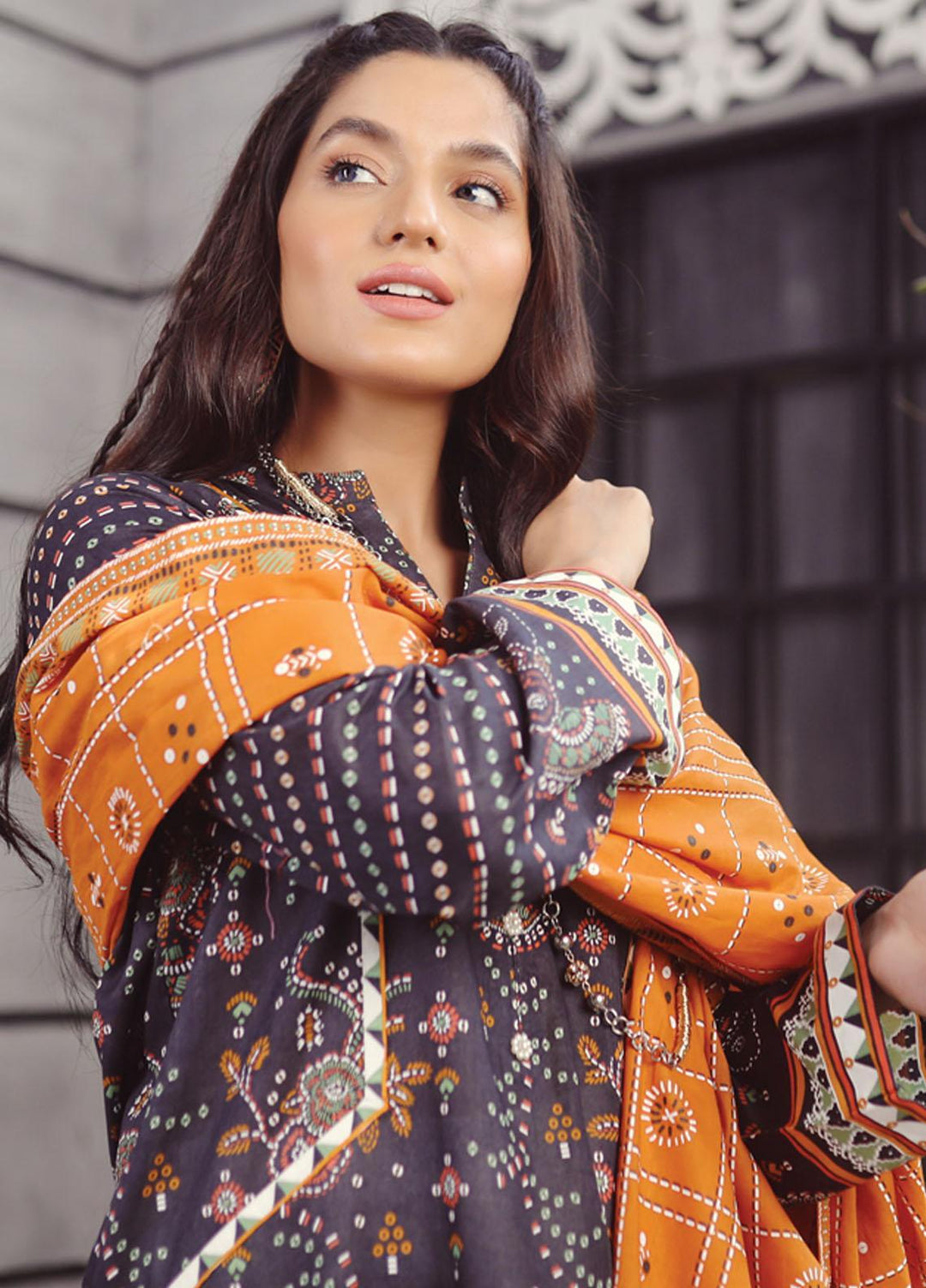 Komal Prints By Lakhany Printed Lawn Suits Unstitched 3 Piece LSM22KP KPC-7426-A - Summer Collection
