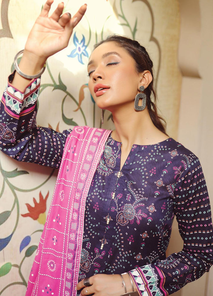 Komal Prints By Lakhany Printed Lawn Suits Unstitched 3 Piece LSM22KP KPC-7426-B - Summer Collection