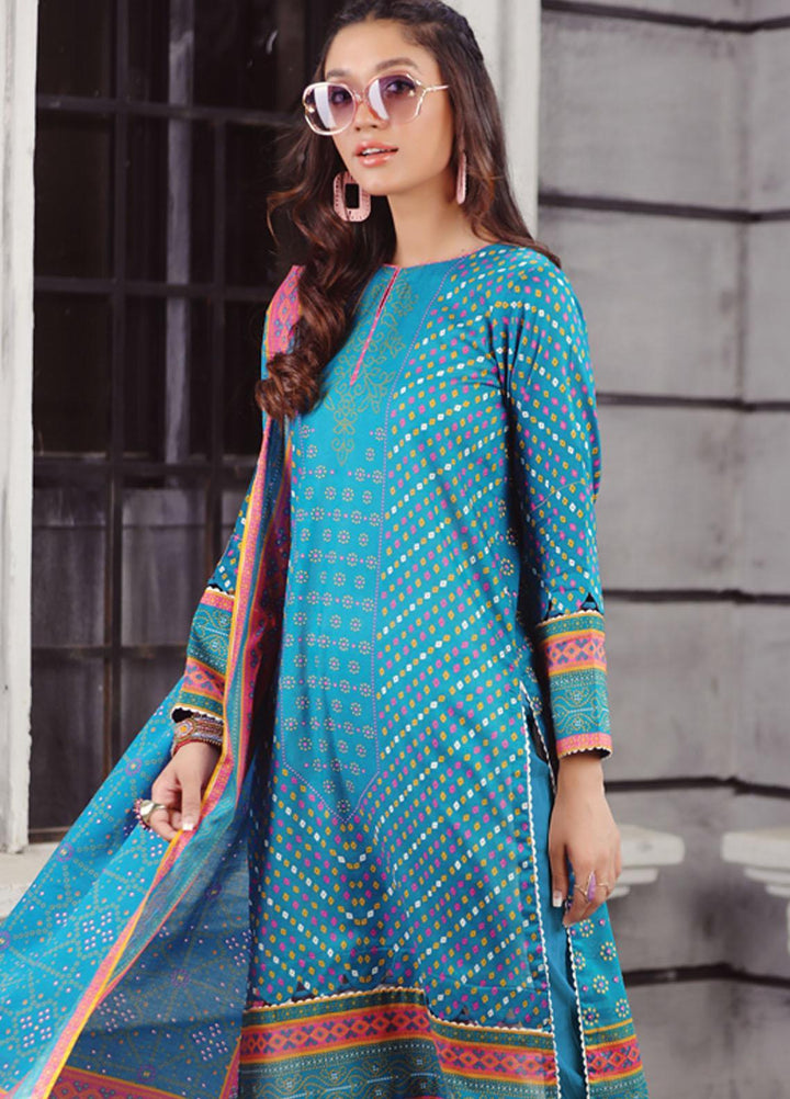Komal Prints By Lakhany Printed Lawn Suits Unstitched 3 Piece LSM22KP KPC-7427-A - Summer Collection
