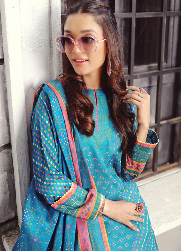 Komal Prints By Lakhany Printed Lawn Suits Unstitched 3 Piece LSM22KP KPC-7427-A - Summer Collection