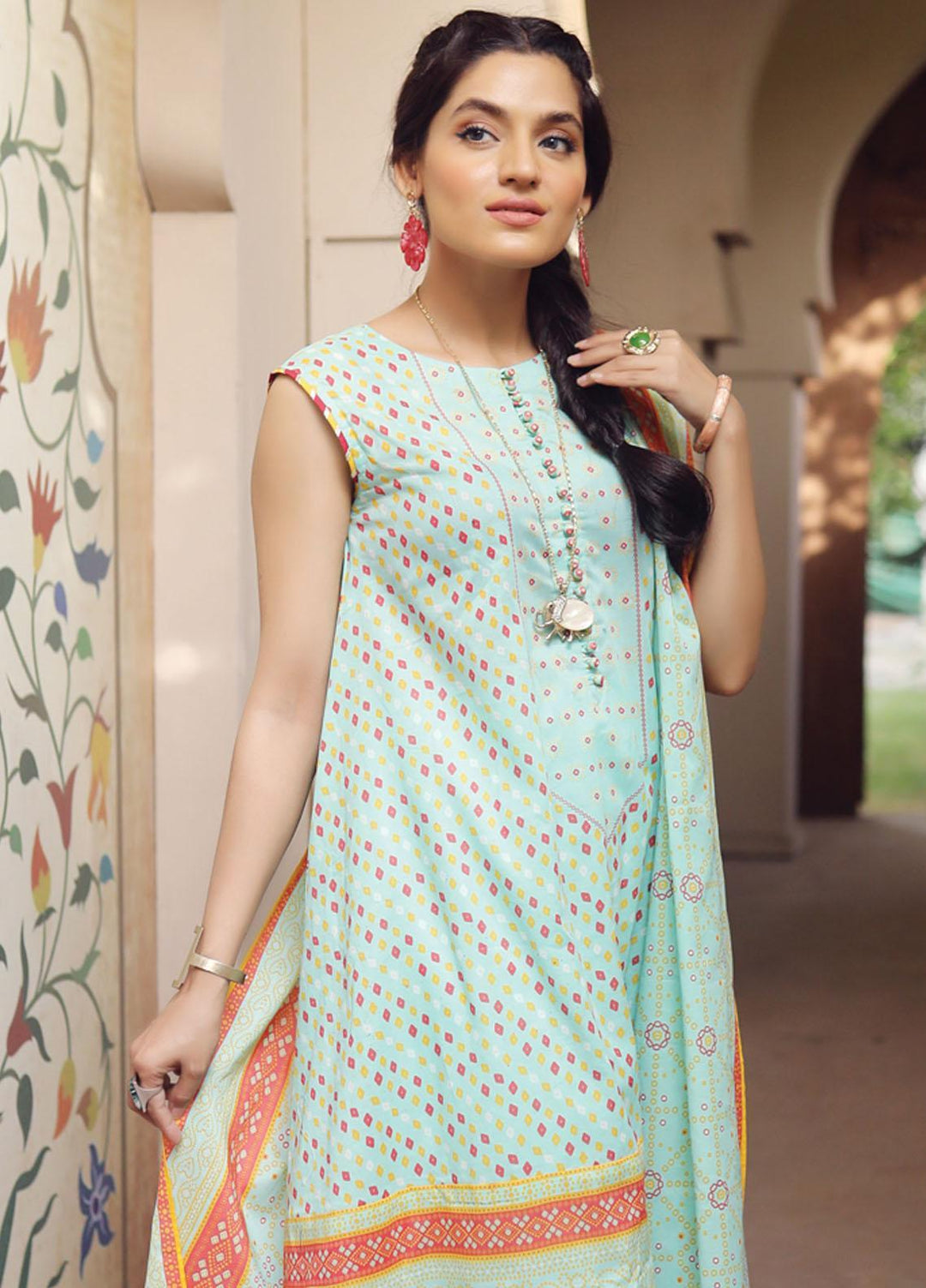 Komal Prints By Lakhany Printed Lawn Suits Unstitched 3 Piece LSM22KP KPC-7427-B - Summer Collection