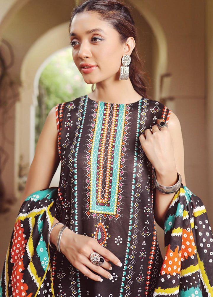 Komal Prints By Lakhany Printed Lawn Suits Unstitched 3 Piece LSM22KP KPC-7428-B - Summer Collection