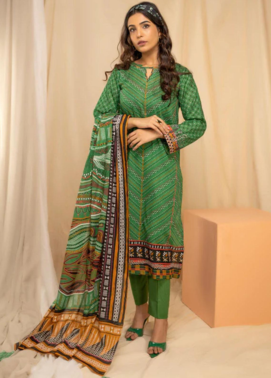 Lakhany Printed Lawn Suits Unstitched 3 Piece LSM23KP KPC-AA-0004-A - Summer Collection