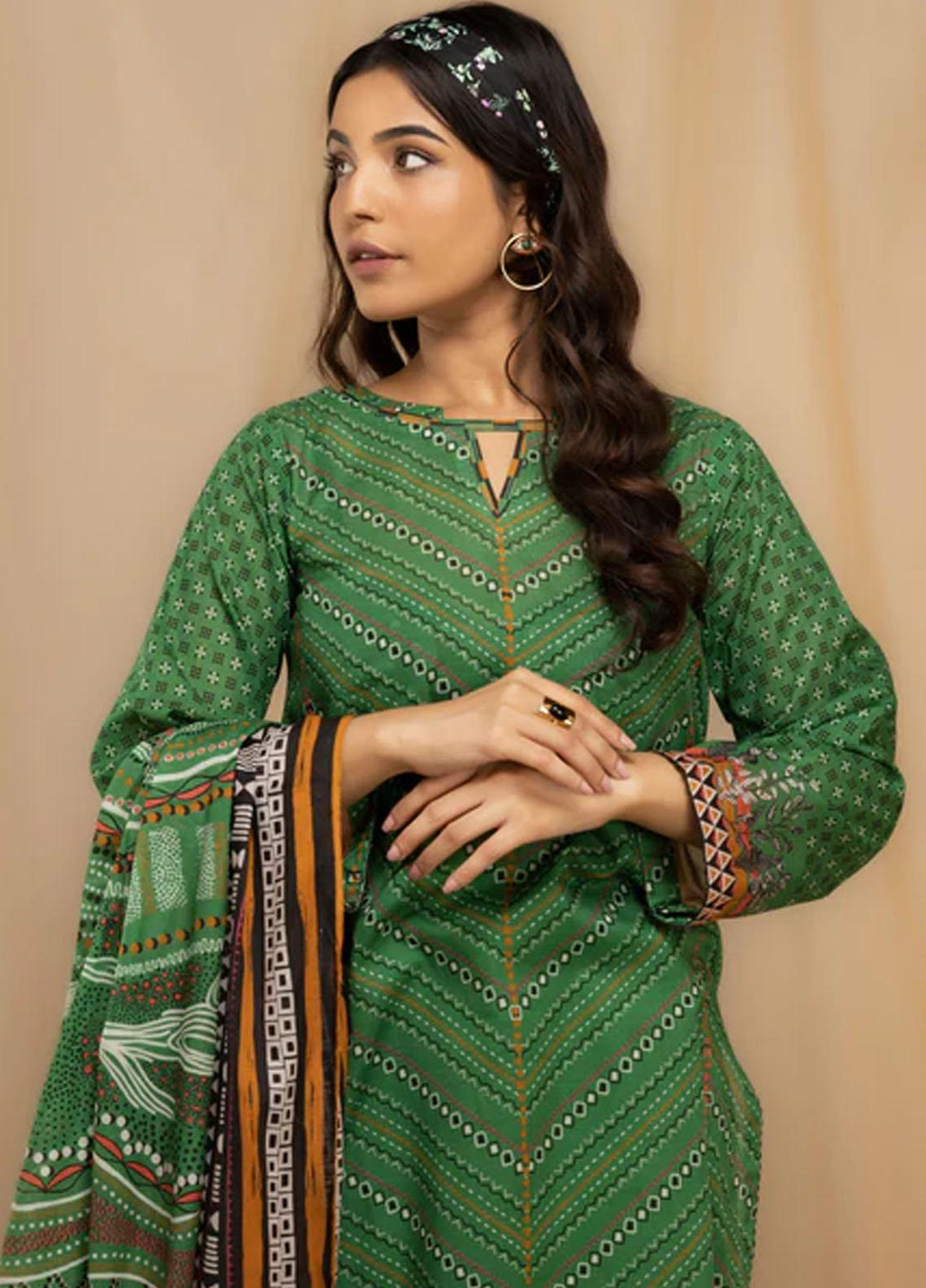 Lakhany Printed Lawn Suits Unstitched 3 Piece LSM23KP KPC-AA-0004-A - Summer Collection